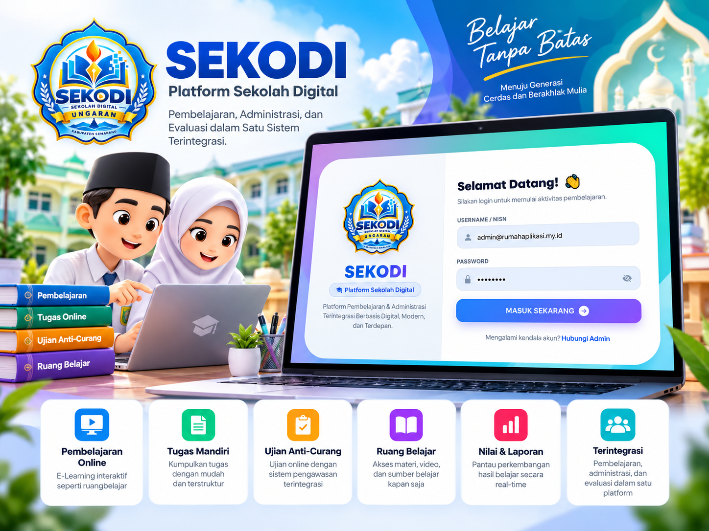 Digitalisasi Sekolah Terpadu & E-Learning Anti-Curang