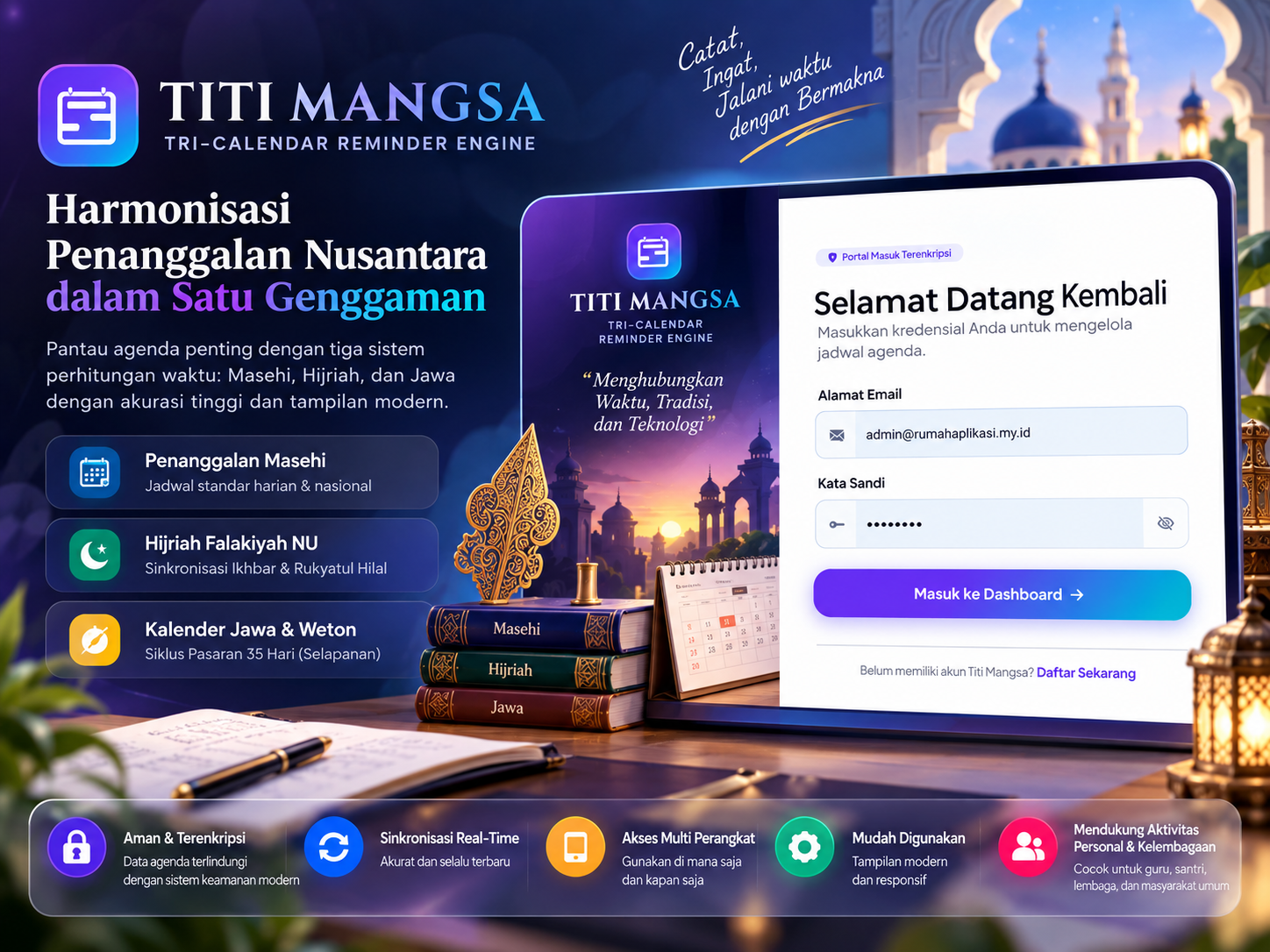 Aplikasi Reminder Agenda Tiga Kalender