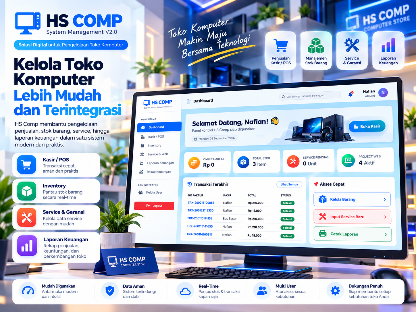 Sistem Kasir & Tracking Nota